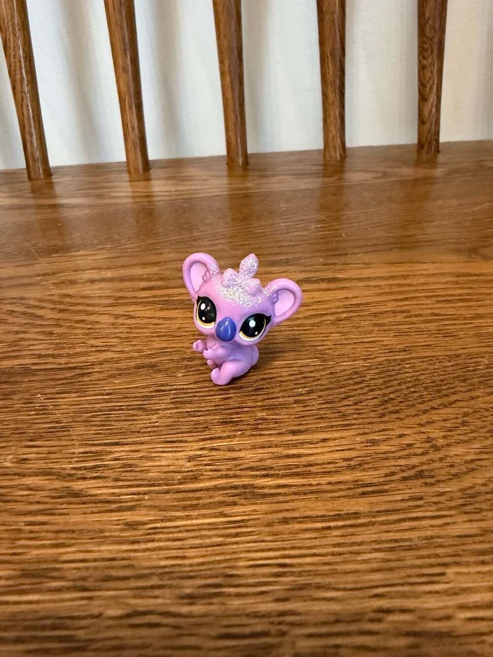 Littlest Pet Shop LPS Purple Koala Figure Glitter
